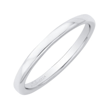 Plain Wedding Band in 14K White Gold